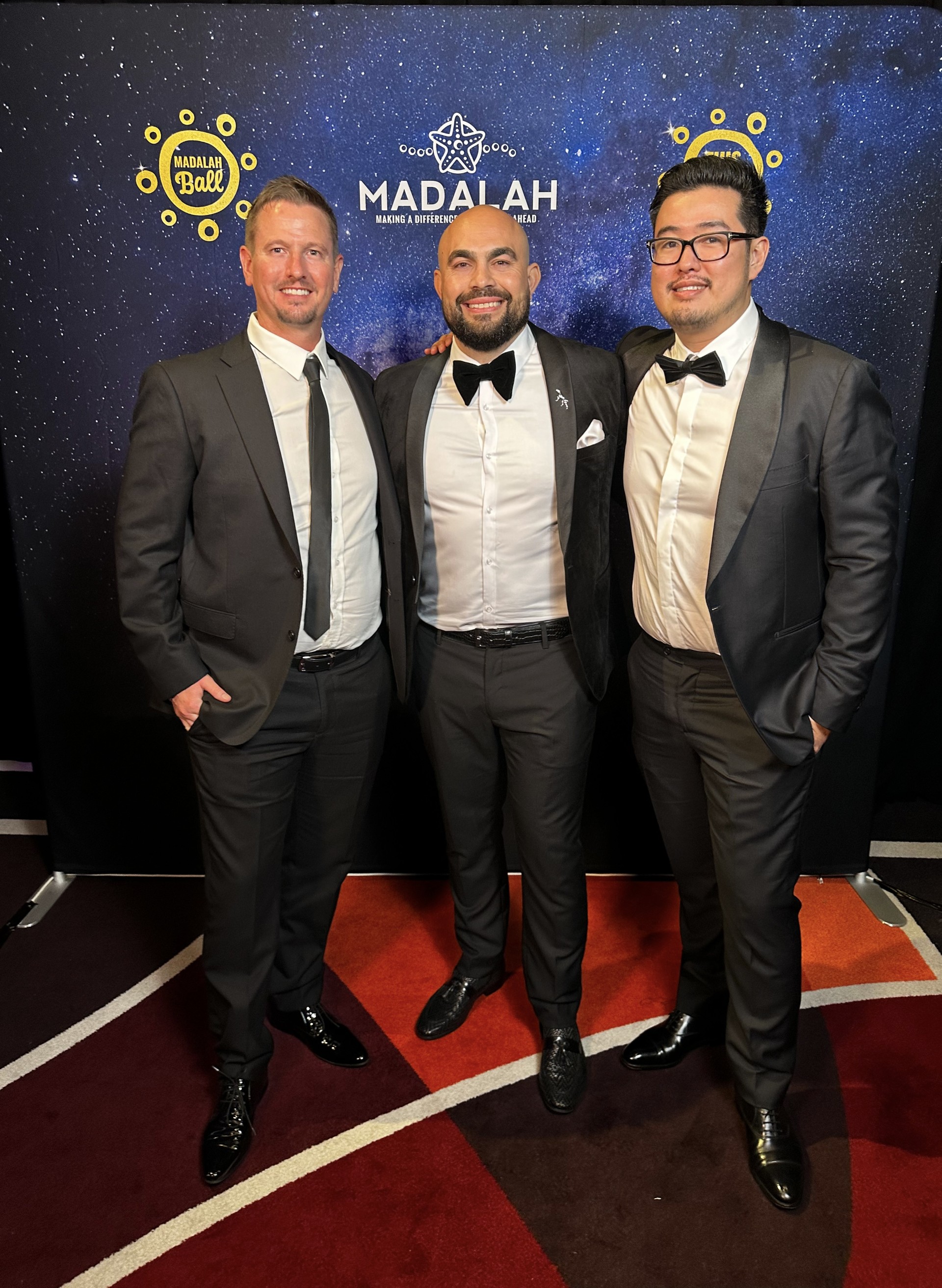 The Leaders at a charity event